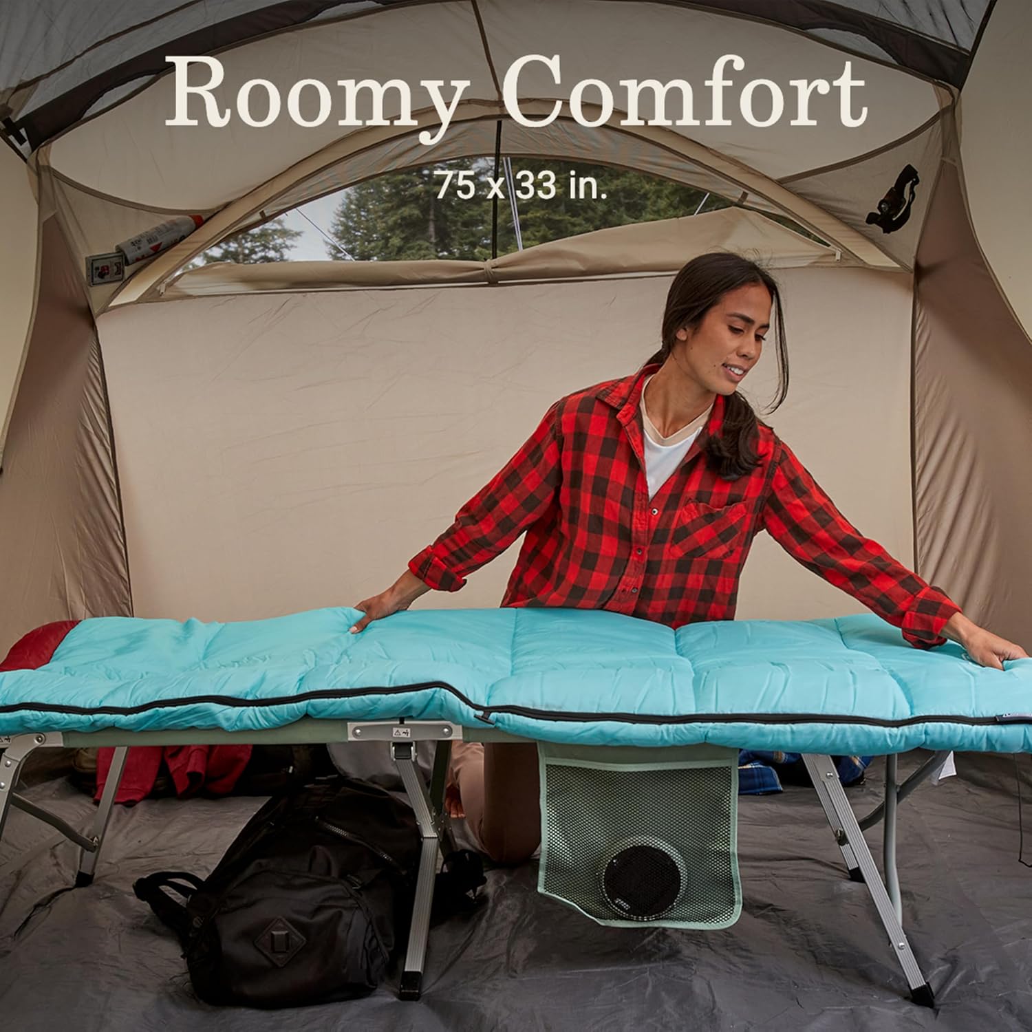 Coleman Flatlands 30/40/50°F Sleeping Bag, Made from 100% Recycled Material, Big & Tall Options, Cool-Weather Sleeping Bag for Camping, Sleepovers, Guests & More - Image 7