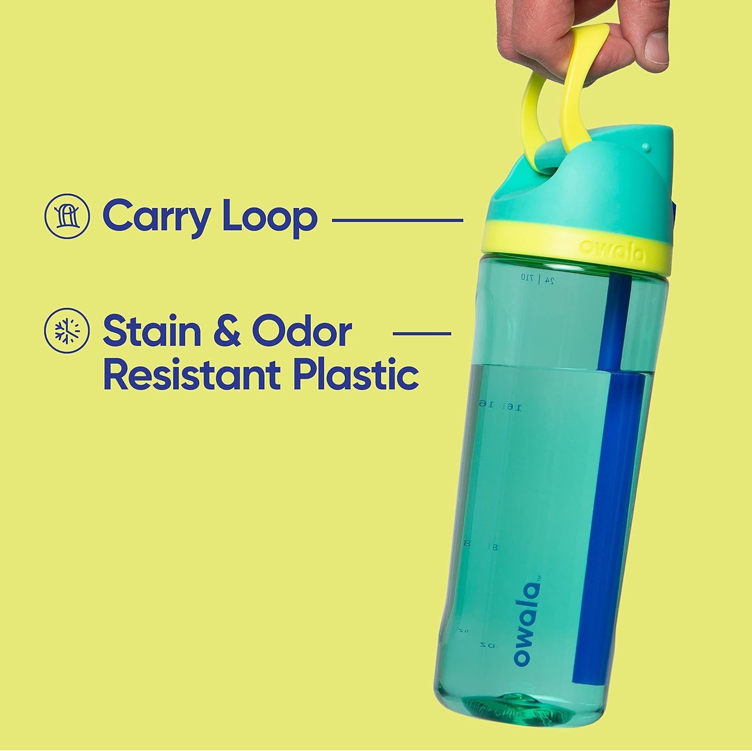 Owala FreeSip Tritan Water Bottle 25 oz Very, Very Dark - Image 4