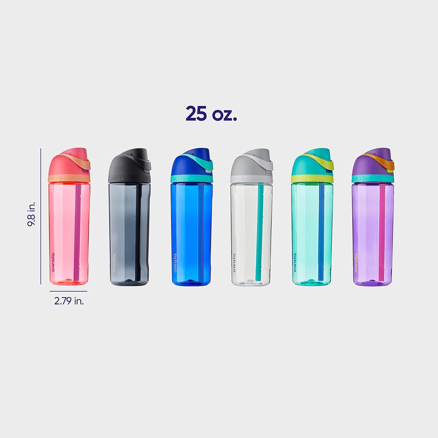 Owala FreeSip Tritan Water Bottle 25 oz Very, Very Dark - Image 5